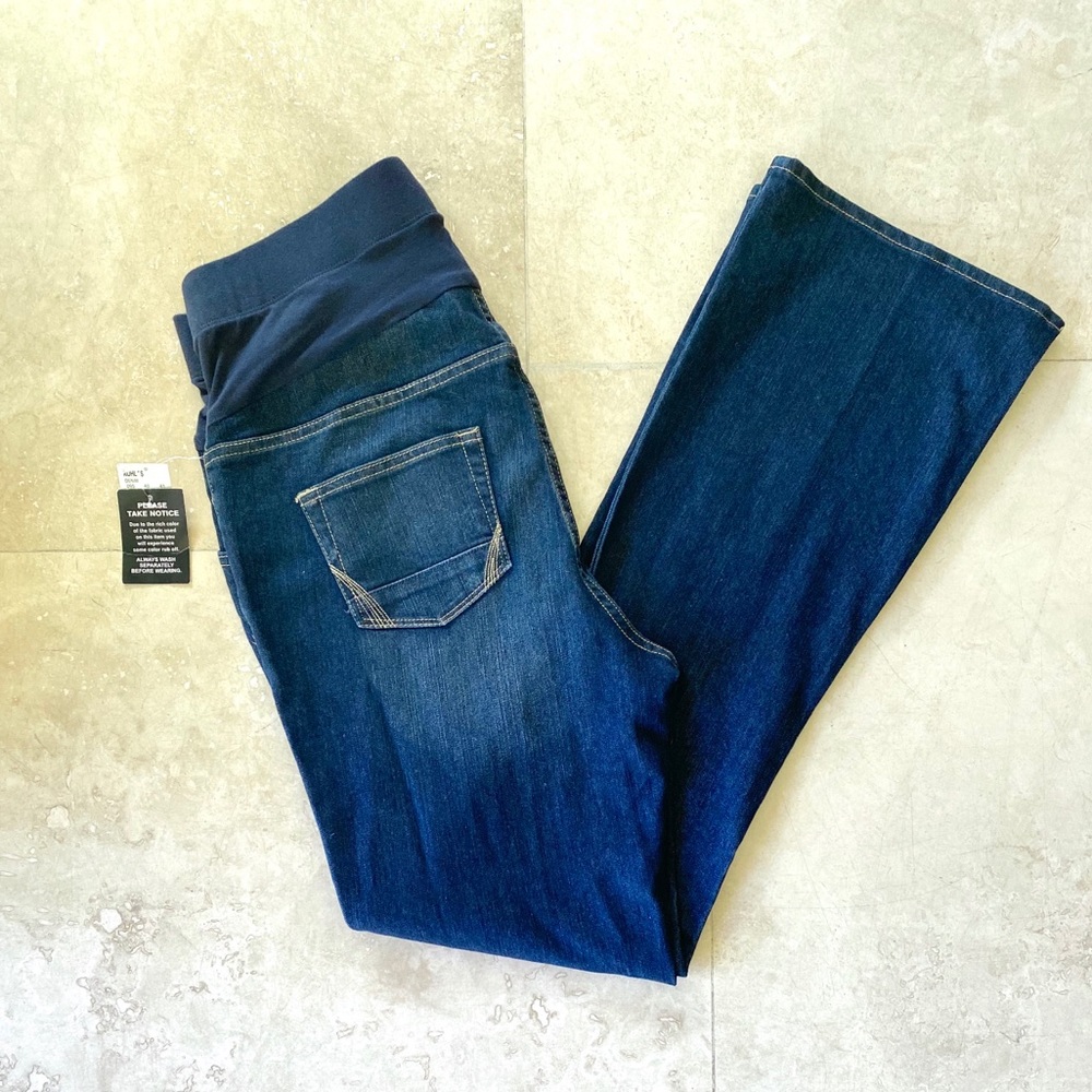 Oh Baby Maternity Boot Cut Denim Jeans L
